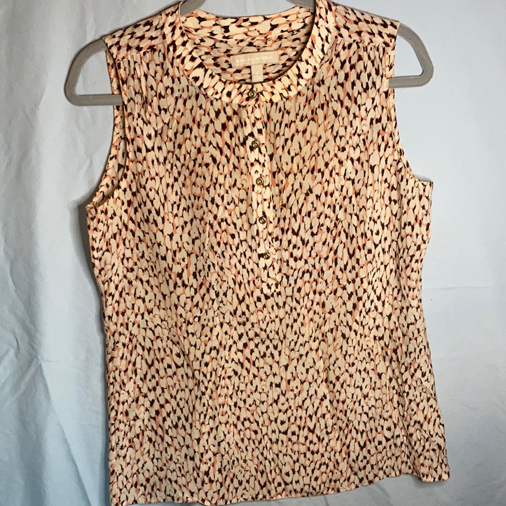 Banana Republic 100% Silk Sleeveless Blouse